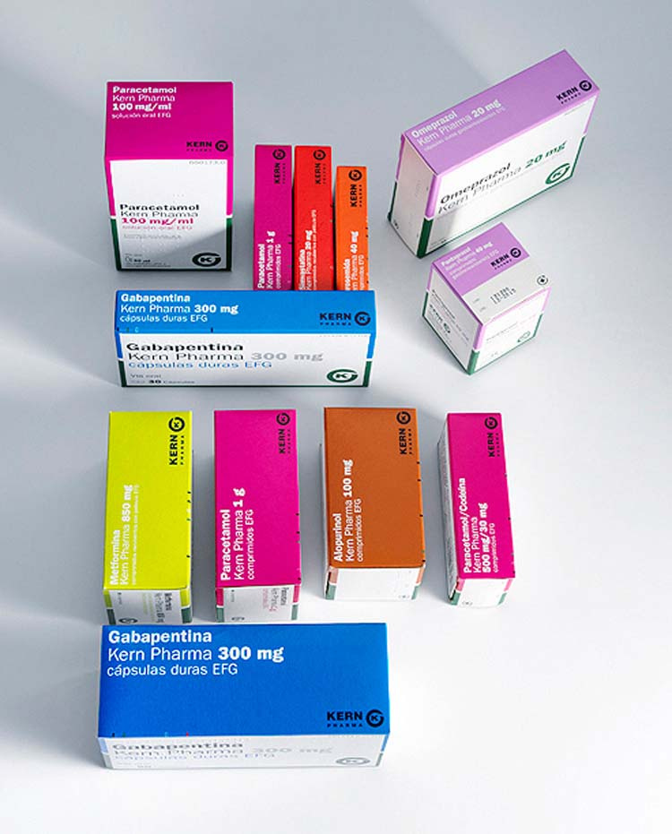 藥品包裝設(shè)計靈感-GENERICS Kern Pharma包裝設(shè)計