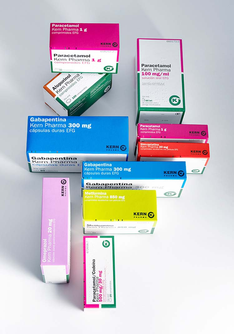 藥品包裝設(shè)計靈感-GENERICS Kern Pharma包裝設(shè)計
