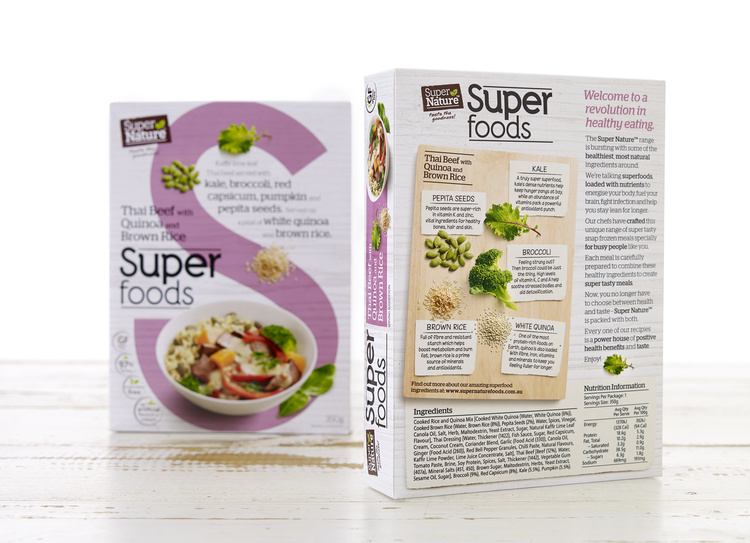 Vesco Foods 冷凍菜肴食品包裝設計,以健康食材為賣點,以S字母增加識別 Vesco Foods 冷凍菜肴食品包裝設計,以健康食材為賣點,以S字母增加識別