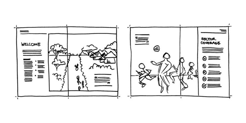 Complexas非洲生態(tài)環(huán)境監(jiān)測公司宣傳冊設計-設計構思草圖