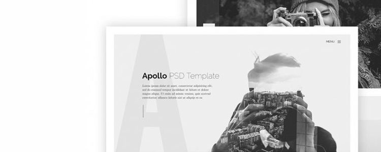 為攝影師免費(fèi)提供的Apollo One-Page Web模板