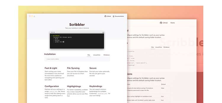Freebie Scribbler網(wǎng)站模板HTML草圖