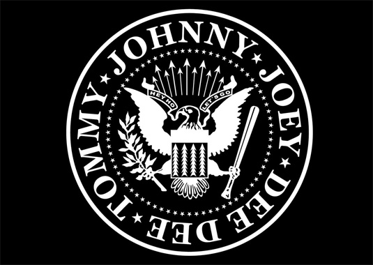  35個(gè)漂亮的樂(lè)隊(duì)標(biāo)志設(shè)計(jì) - The Ramones