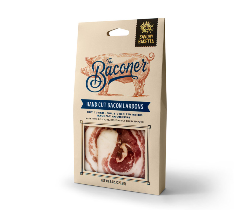 Baconer真空熏肉培根手工品牌形象設計與包裝設計，源源的手工味