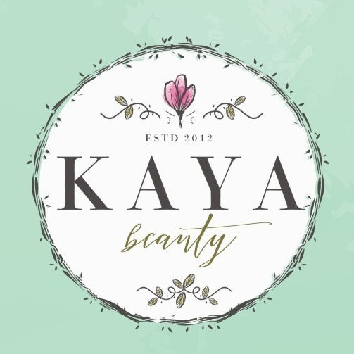 經(jīng)典的女性化和漂亮的粉紅色標志設(shè)計-Kaya Beauty 花式徽標標志設(shè)計