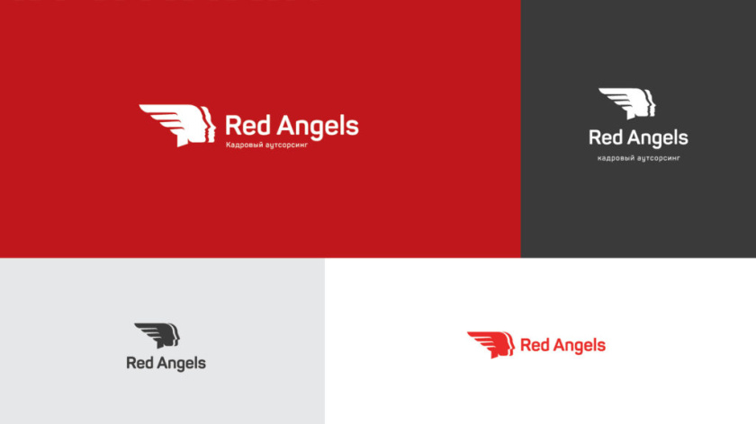 Red Angels 紅色天使農(nóng)業(yè)公司logo設(shè)計(jì)-人臉logo