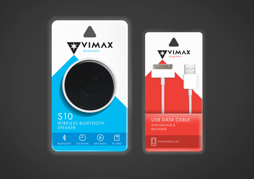個人IT消費品包裝-手機移動配件包裝設(shè)計-Vimax一種帶來最大效果的清新風格包裝設(shè)計