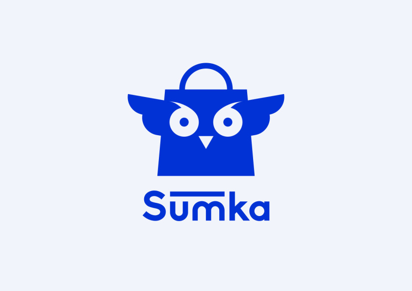 Sumka 商品折扣和促銷優(yōu)惠APP 品牌形象全案策劃設(shè)計(jì)-商標(biāo)logo設(shè)計(jì)-貓頭鷹+購(gòu)物袋
