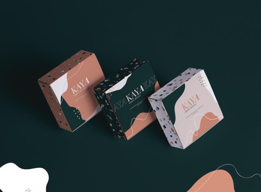 Kaya 有機(jī)護(hù)膚品包裝設(shè)計(jì),很藝術(shù)的水磨石圖案 Kaya 有機(jī)護(hù)膚品包裝設(shè)計(jì),很藝術(shù)的水磨石圖案