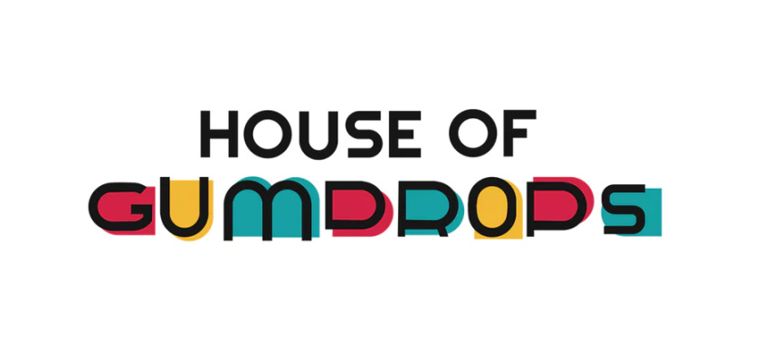 彩色House of Gumdrops賀卡公司logo設計