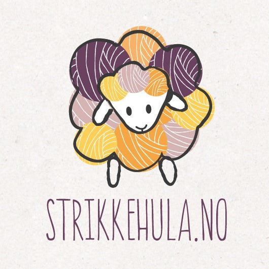 橙色logo- Strikkehula徽標(biāo)logo設(shè)計(jì)