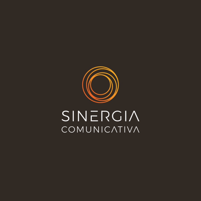 橙色logo- Sinergia Comunicativa徽標(biāo)logo設(shè)計(jì)