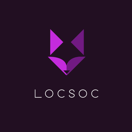 紫色logo設(shè)計(jì)- Locsoc徽標(biāo)logo設(shè)計(jì)