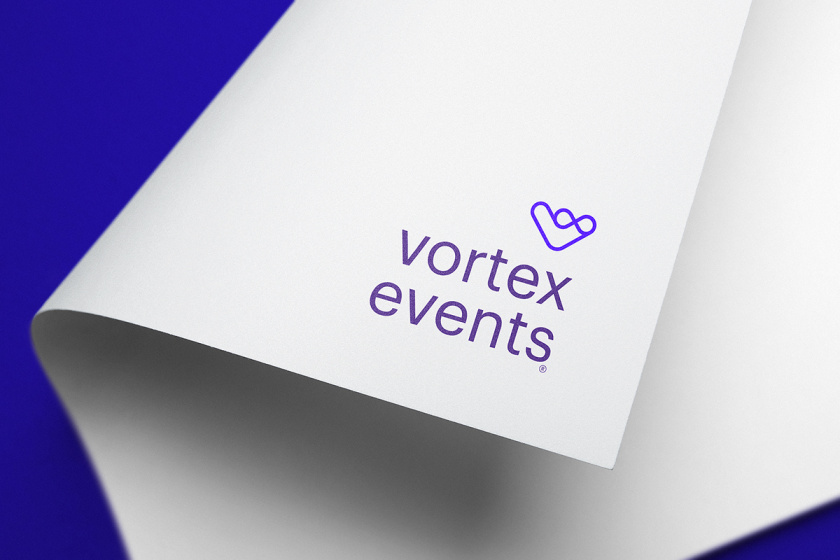 Vortex events事件公關(guān)營銷公司logo設(shè)計(jì)vi設(shè)計(jì)，線條logo風(fēng)格