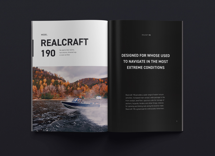 Realcraft 摩托艇宣傳畫冊(cè)設(shè)計(jì)產(chǎn)品型錄設(shè)計(jì)
