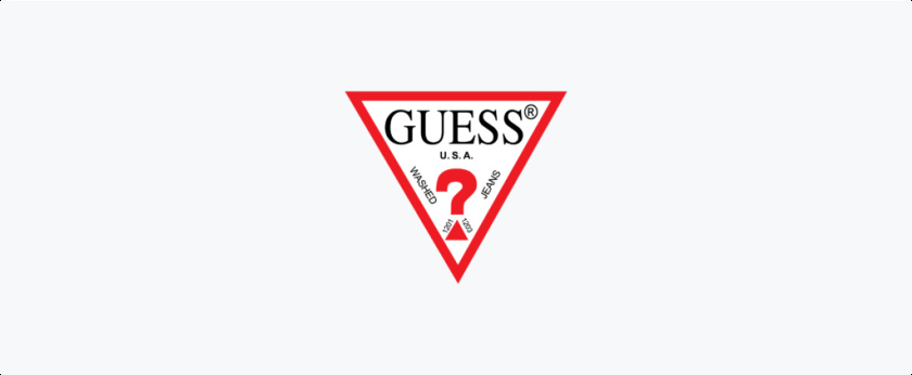 前衛(wèi)三角形logo設計-GUESS服飾