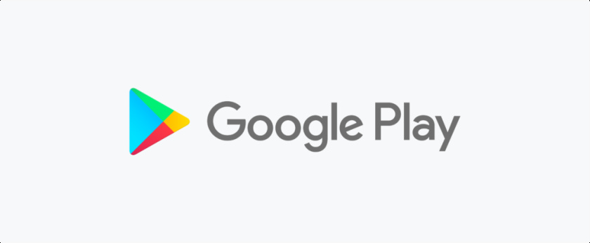 帶有三角形符號logo設計-Google Play