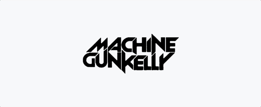 帶有三角形字體logo設計-機槍凱利MGK