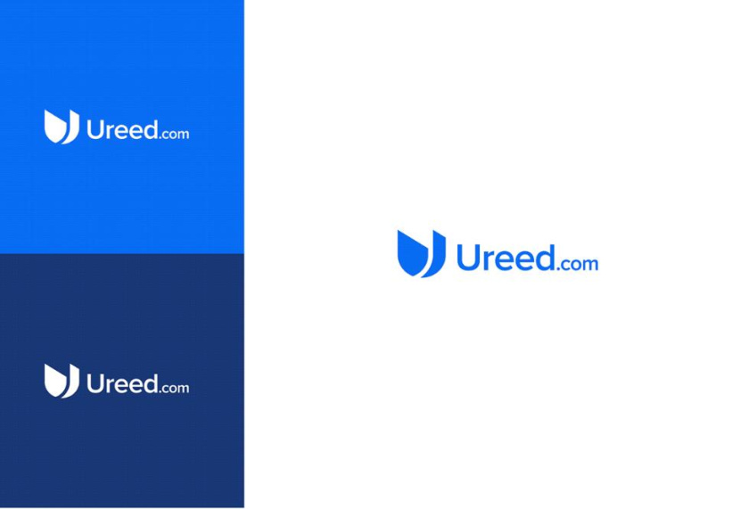 ureed 在線服務(wù)市場平臺網(wǎng)站品牌logo設(shè)計vi設(shè)計，互聯(lián)網(wǎng)科技風(fēng)格