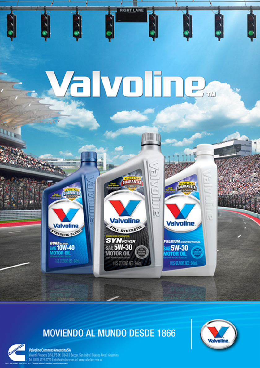 Valvoline 勝牌潤滑油平面廣告創(chuàng)意設(shè)計(jì)