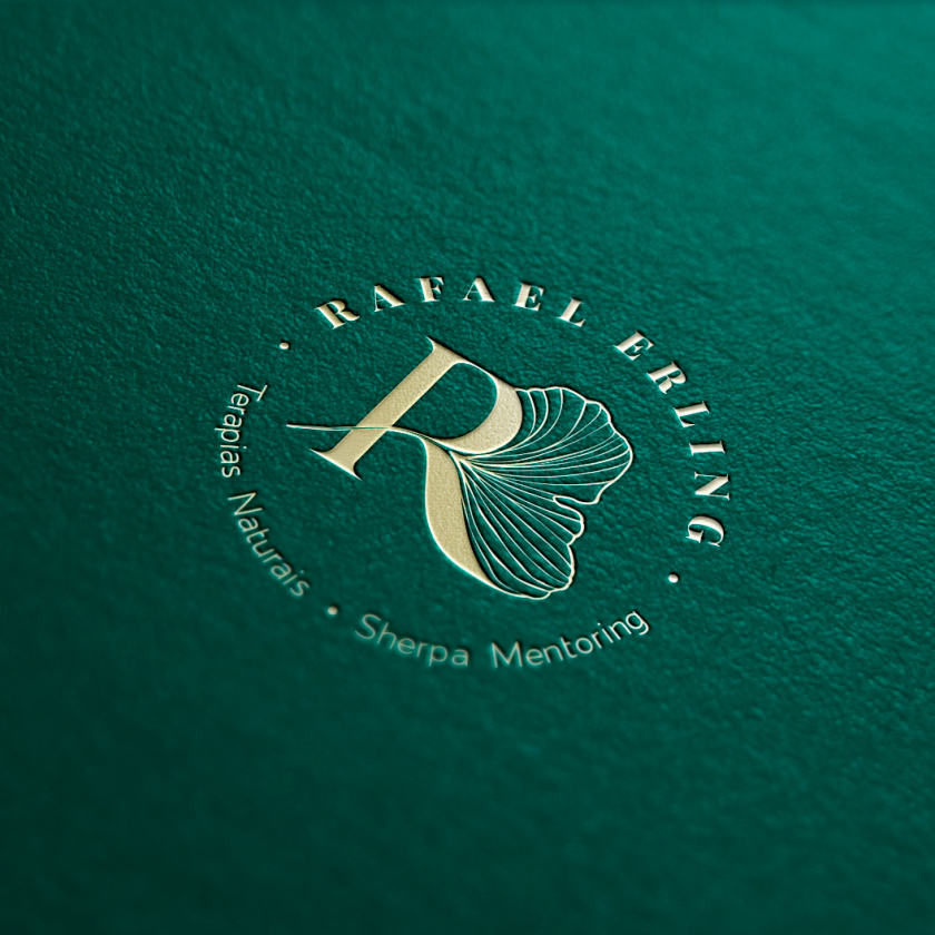 Rafael Erling 醫(yī)療醫(yī)藥保健品公司logo設(shè)計(jì)“銀杏葉+字母R” Rafael Erling 醫(yī)療醫(yī)藥保健品公司logo設(shè)計(jì)“銀杏葉+字母R”