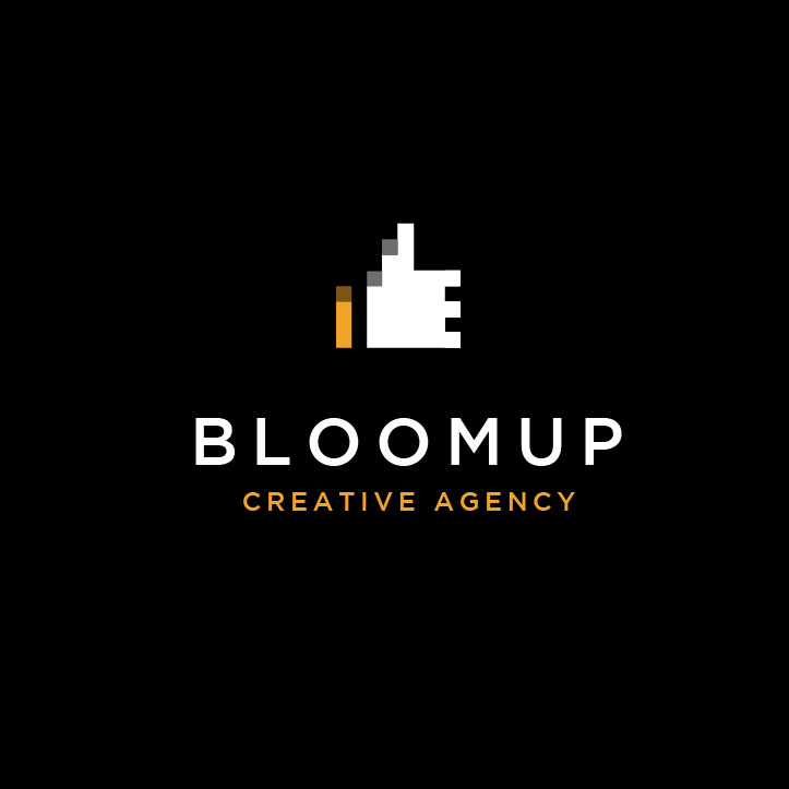 像素藝術(shù)-Bloom Up Creative Agency標(biāo)志設(shè)計