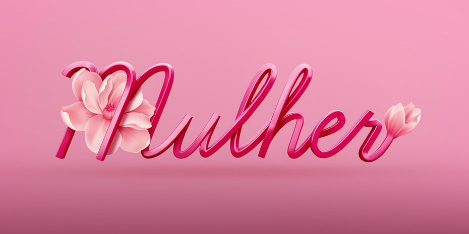 3D圖像-Mulher標(biāo)志設(shè)計