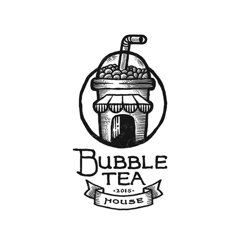 泡茶標(biāo)志logo設(shè)計(jì)