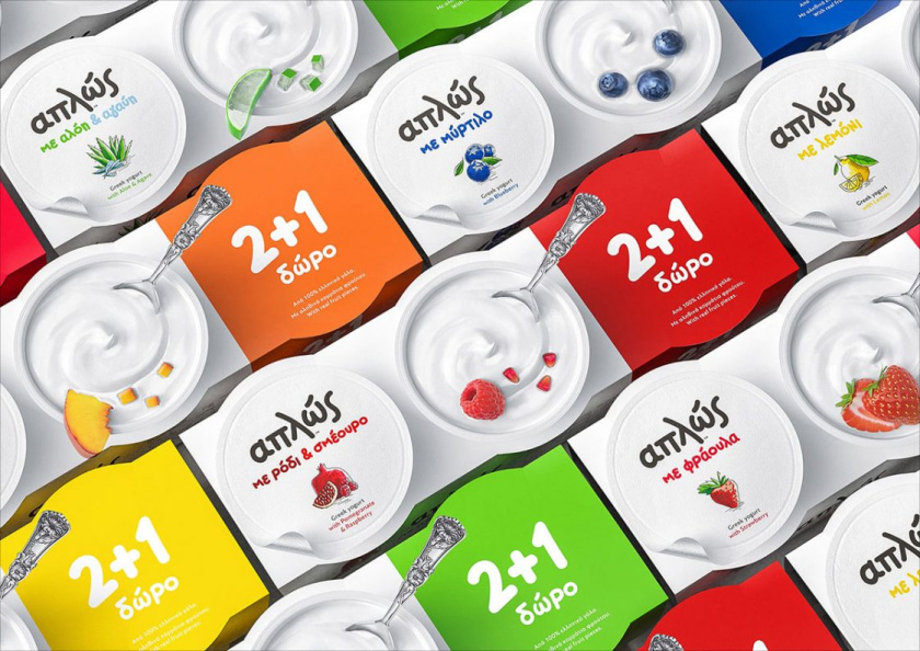Aplos希臘水果酸奶食品包裝設(shè)計