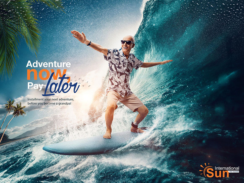 Sun International 旅游海報平面廣告設(shè)計，度過不一樣的祖父時光