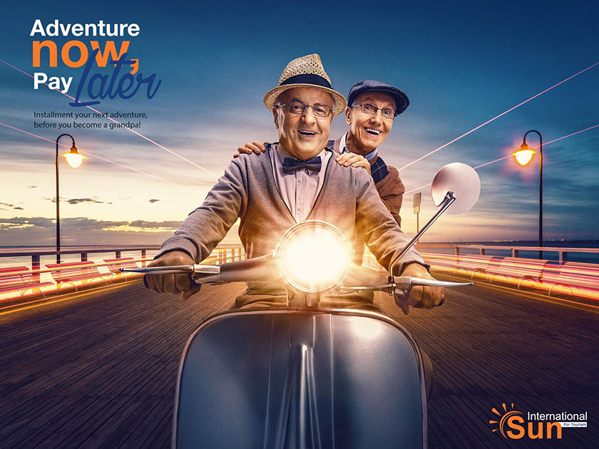 Sun International 旅游海報(bào)平面廣告設(shè)計(jì),度過(guò)不一樣的祖父時(shí)光-騎摩托車篇 Sun International 旅游海報(bào)平面廣告設(shè)計(jì),度過(guò)不一樣的祖父時(shí)光-騎摩托車篇