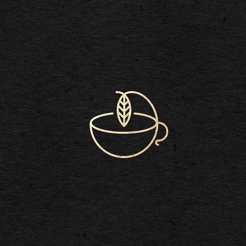 優(yōu)雅的飲料標(biāo)志logo設(shè)計(jì)-散裝茶葉公司設(shè)計(jì)的優(yōu)雅logo