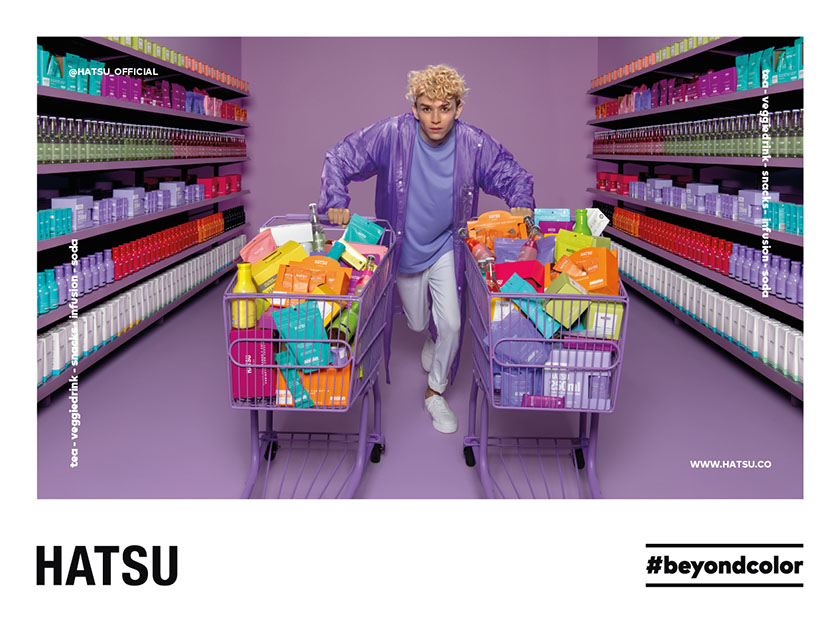Hatsu 食品飲料品牌平面廣告設計,超出色彩之外 Hatsu 食品飲料品牌平面廣告設計,超出色彩之外