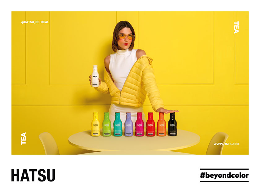 Hatsu 食品飲料品牌平面廣告設計,超出色彩之外 Hatsu 食品飲料品牌平面廣告設計,超出色彩之外