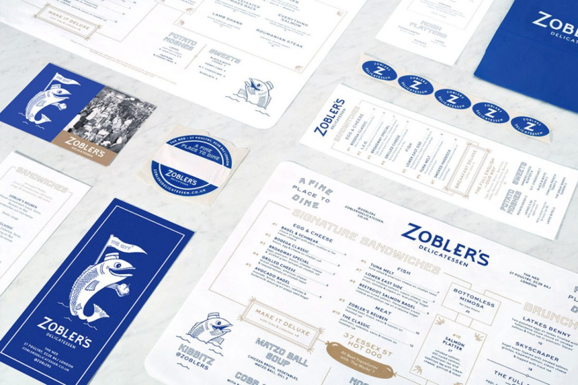 Zobler的Deli＆Diner餐飲菜單設(shè)計