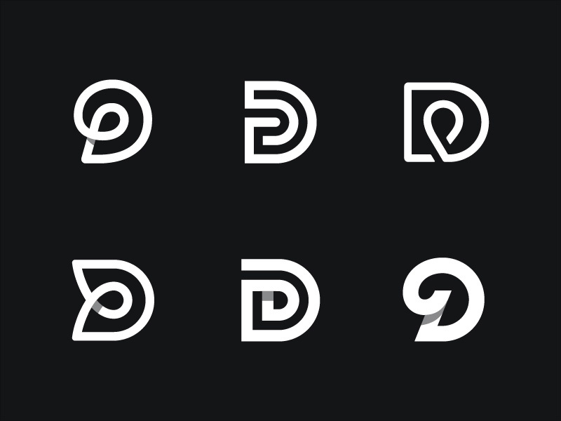 字母D徽標(biāo)版本logo設(shè)計