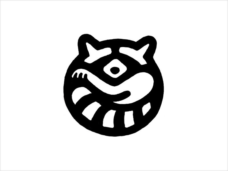 浣熊logo設(shè)計