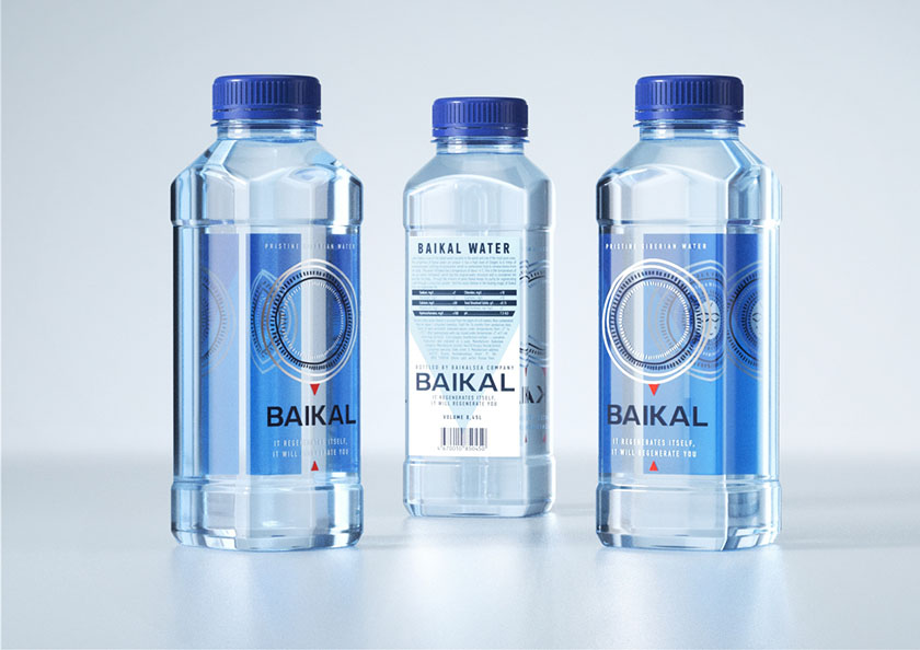 Baikal 飲用水包裝設(shè)計(jì)，賜予產(chǎn)品神圣再生力