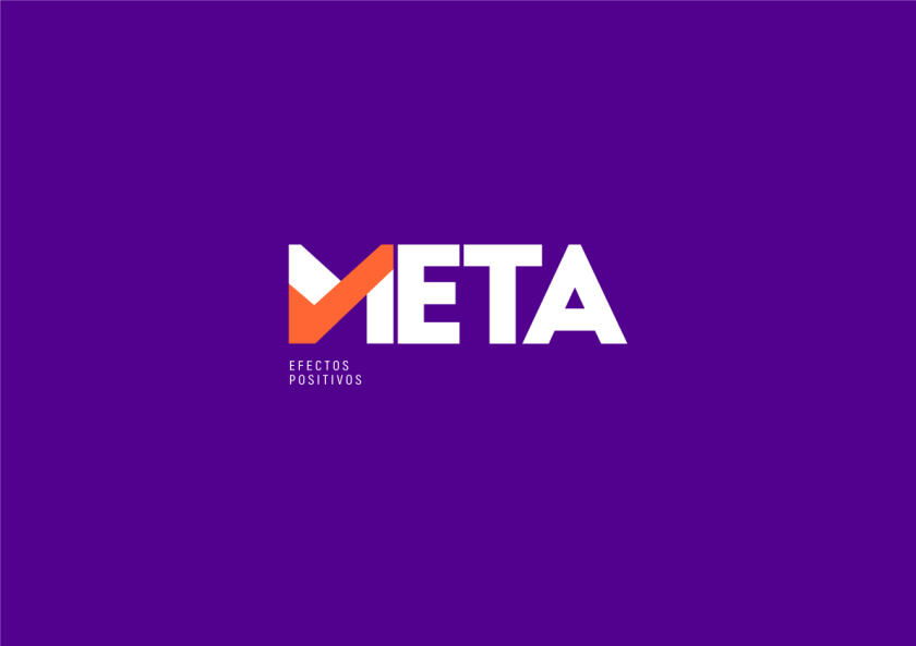 Meta品牌vi設(shè)計(jì)，充滿激情的橙色與紫色配色