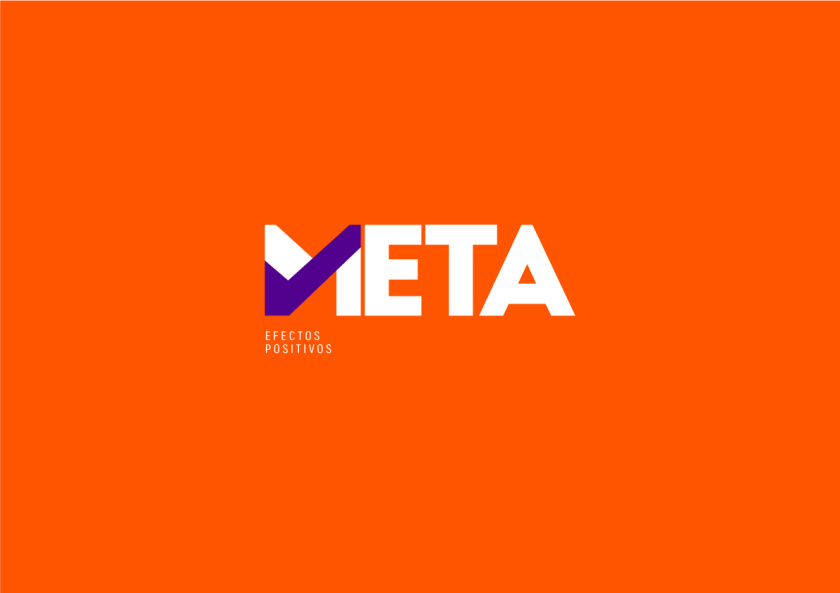 Meta品牌vi設(shè)計(jì)，充滿激情的橙色與紫色配色