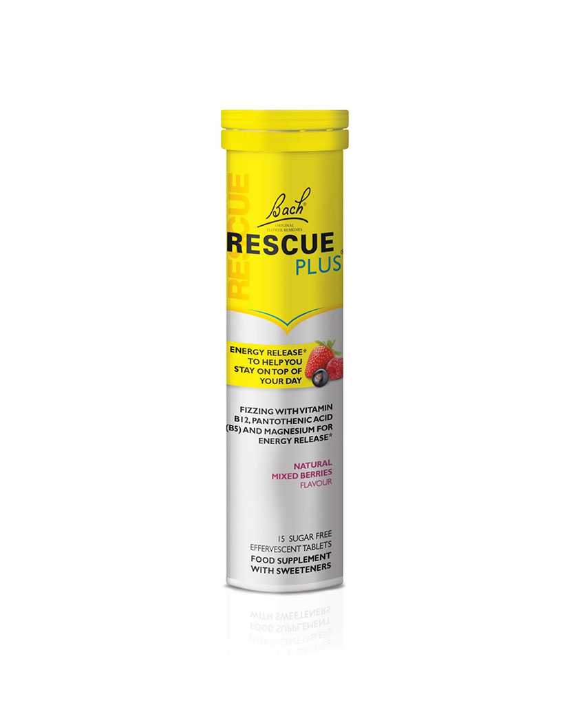 RESCUEPLUS維生素片包裝設(shè)計，色彩層次鮮明