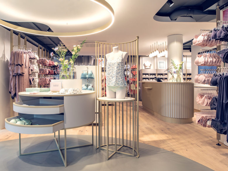 Beldona女士內(nèi)衣品牌連鎖店鋪si空間設(shè)計(jì)，一個(gè)自然溫暖的環(huán)境