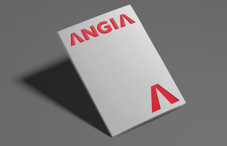ANGIA房地產(chǎn)投資公司logo/VI設(shè)計，源自建筑的向上運動風(fēng)格