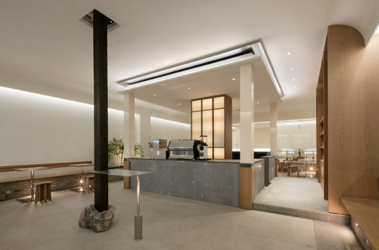  SAEMCafé咖啡店餐飲空間設(shè)計，穩(wěn)定比例的結(jié)構(gòu)美學(xué)