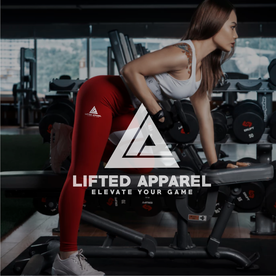 Lifted Apparel的標(biāo)志和標(biāo)語，CostinLogopus為Lifted Apparel設(shè)計(jì)了強(qiáng)大的標(biāo)志設(shè)計(jì)