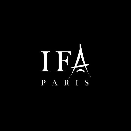 奢華的黑白標志logo設計-IFA巴黎標志logo
