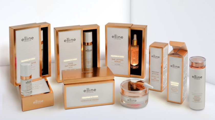 Elline青春寶藏奢侈風(fēng)化妝品包裝設(shè)計，世界第一款LED發(fā)光技術(shù)包裝