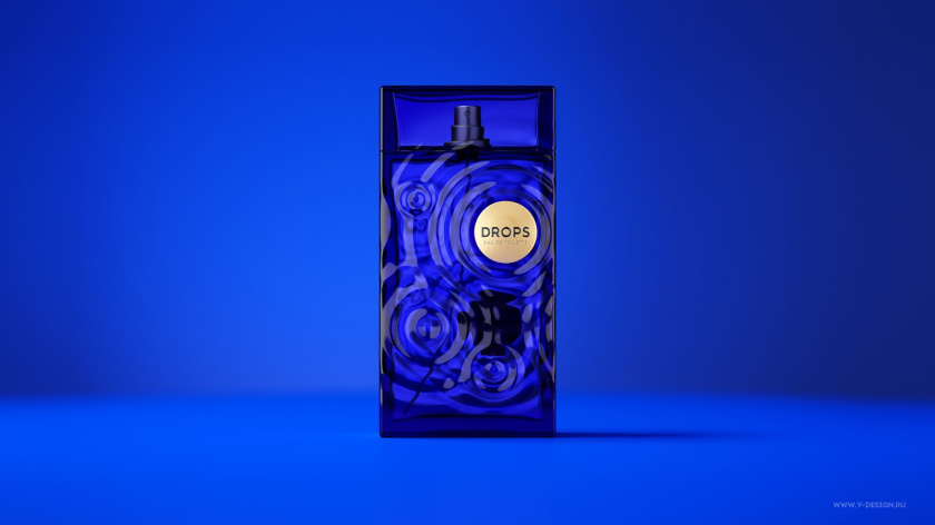 夢(mèng)幻的DROPS香水包裝設(shè)計(jì)和水波蕩漾的藍(lán)色香水瓶形設(shè)計(jì) 夢(mèng)幻的DROPS香水包裝設(shè)計(jì)和水波蕩漾的藍(lán)色香水瓶形設(shè)計(jì)