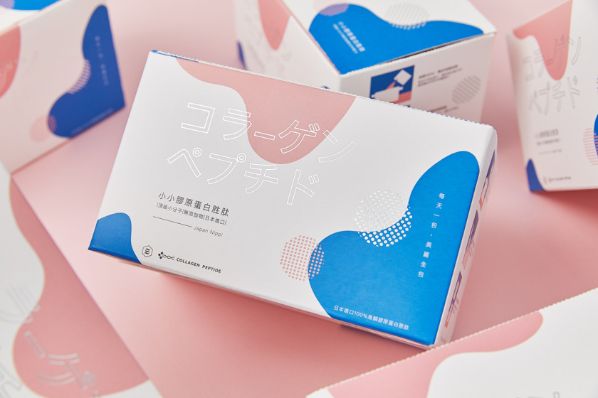 淡雅婉約風膠原蛋白包裝設計 淡雅婉約風膠原蛋白包裝設計