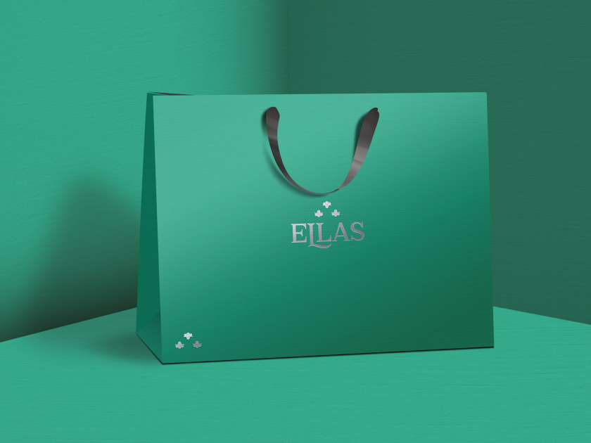 ELLAS珠寶品牌logo設(shè)計(jì)與品牌vi形象設(shè)計(jì),三個(gè)花朵徽章 ELLAS珠寶品牌logo設(shè)計(jì)與品牌vi形象設(shè)計(jì),三個(gè)花朵徽章